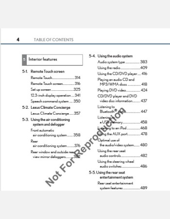lexus ls 460 2012-2013 owners manual